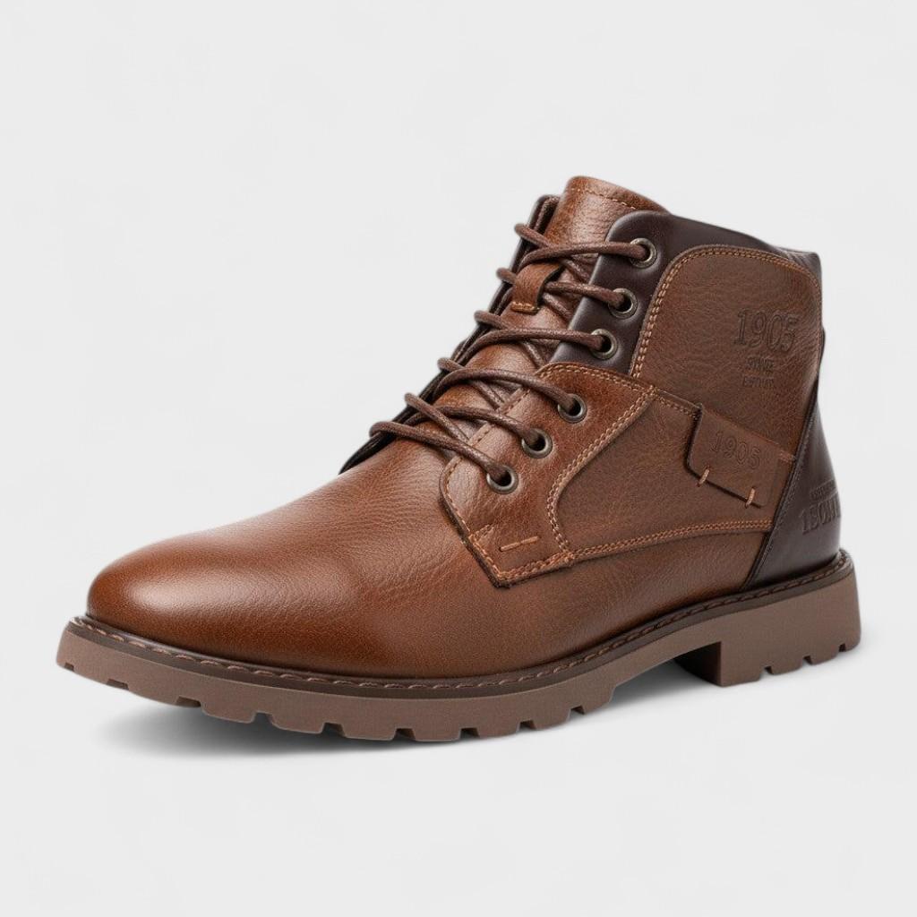 Thomas - Brown Casual Lace-Up Boots