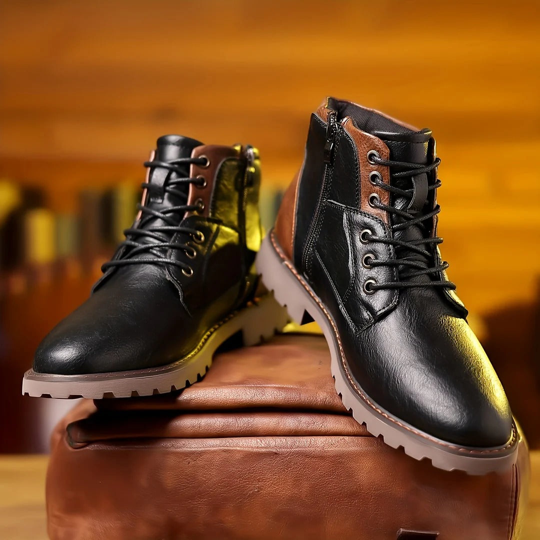 Thomas - Brown Casual Lace-Up Boots