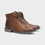 Connor - Grey Casual Lace-Up Boots