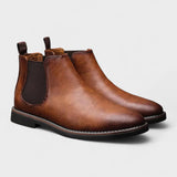 Evan - Brown Classic Chelsea Boots