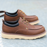 Gavin - Black Retro Lace-Up Shoes