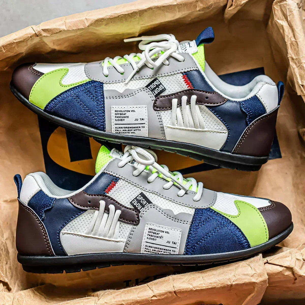 Brody - Retro Colour Block Trainers