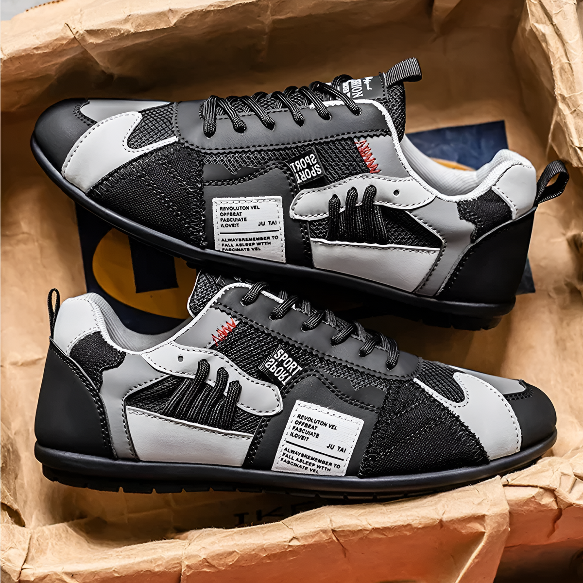 Brody - Retro Colour Block Trainers