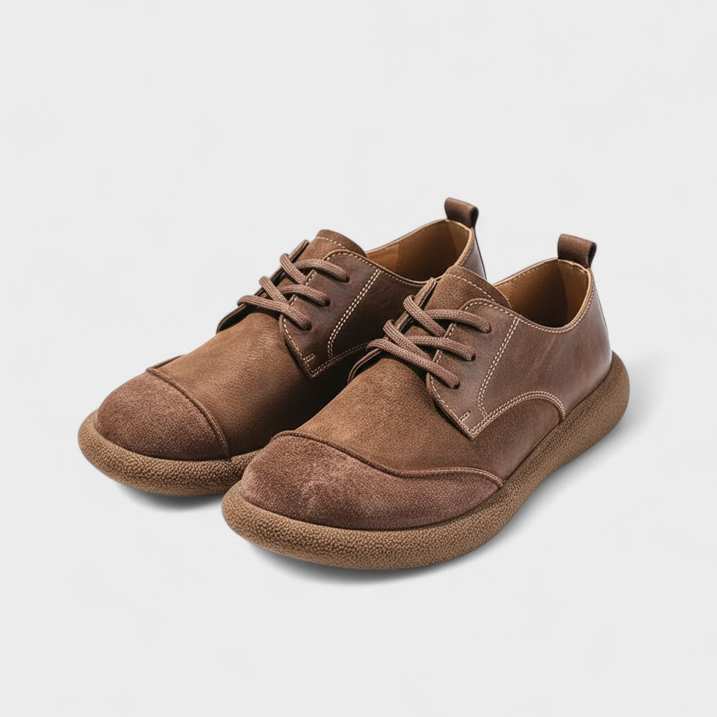 Cole - Brown Casual Lace-Up Shoes