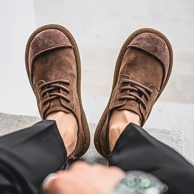 Cole - Brown Casual Lace-Up Shoes