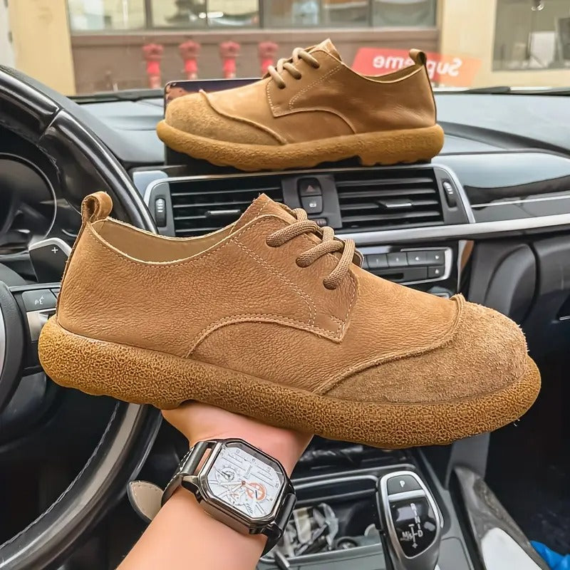 Cole - Brown Casual Lace-Up Shoes