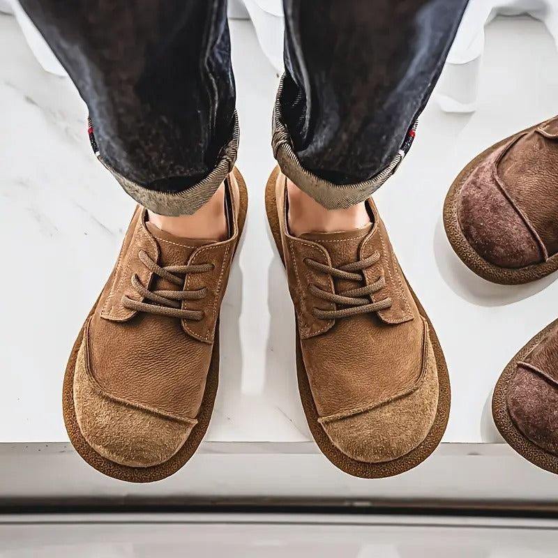 Cole - Brown Casual Lace-Up Shoes