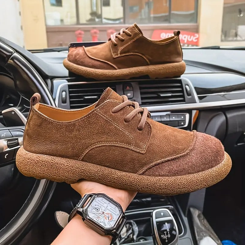 Cole - Brown Casual Lace-Up Shoes