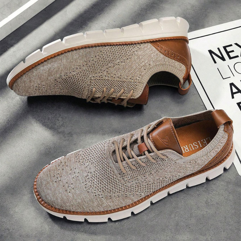 Wyatt - Knit Lace-Up Shoes