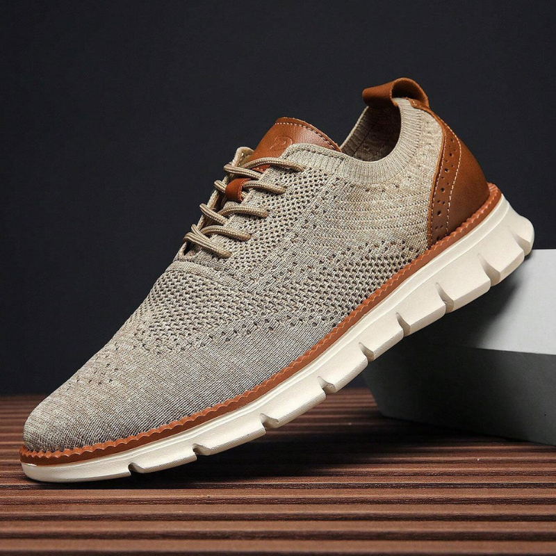 Wyatt - Knit Lace-Up Shoes
