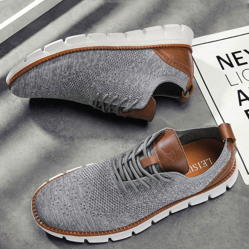 Wyatt - Knit Lace-Up Shoes