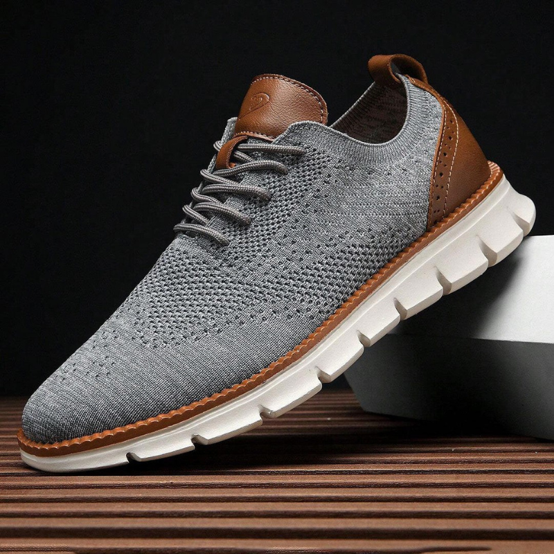 Wyatt - Knit Lace-Up Shoes