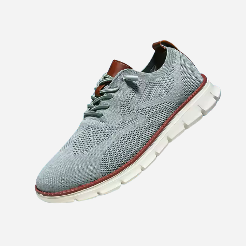 Isaac - Cream Knit Trainers