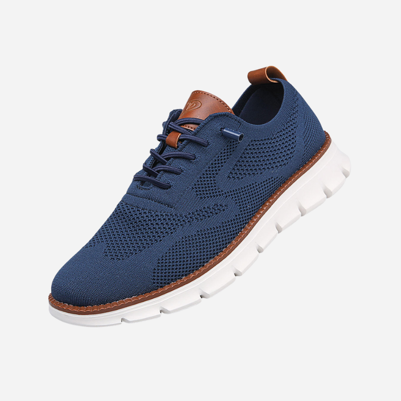 Isaac - Cream Knit Trainers