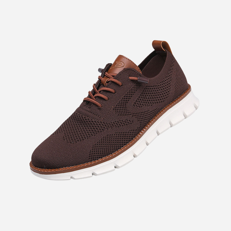Isaac - Cream Knit Trainers