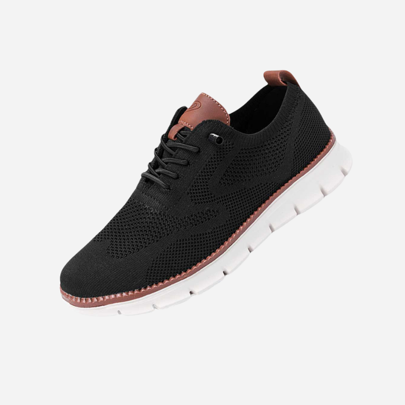 Isaac - Cream Knit Trainers