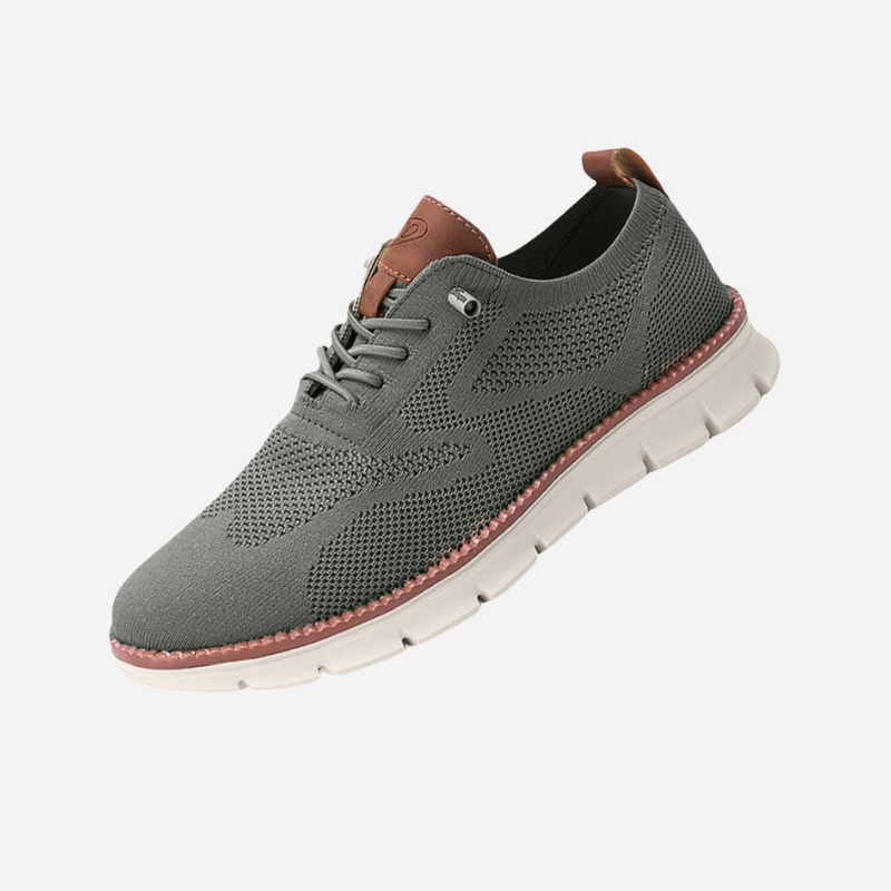Isaac - Cream Knit Trainers