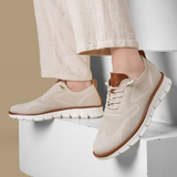 Isaac - Cream Knit Trainers