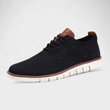 Antoine - Black Knit Trainers