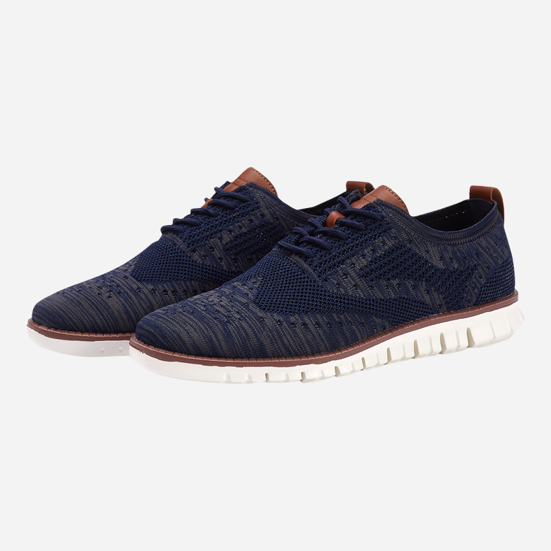 Antoine - Black Knit Trainers