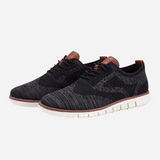 Antoine - Black Knit Trainers