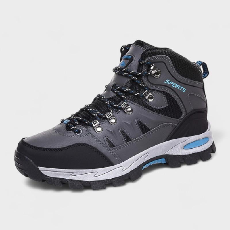 Mathis - Black High-Top Hiking Boots