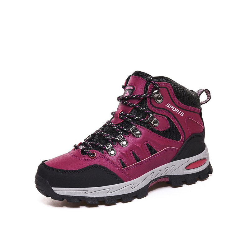 Mathis - Black High-Top Hiking Boots