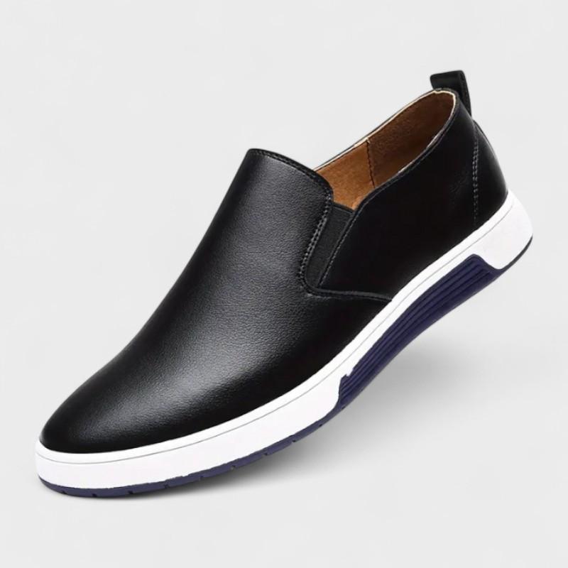 Zachary - Black Slip-On Shoes