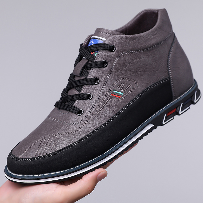 Charles - Black High-Top Casual Shoes