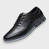 Vincent - Black Textured Casual Shoes
