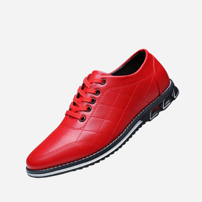 Vincent - Black Textured Casual Shoes