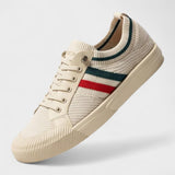 Maxime - Knit Trainers with Contrast Stripes