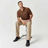 Jerome - Brown Suede-Look Derby Shoes