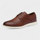 Francois - Brown Brogue Lace-Up Shoes