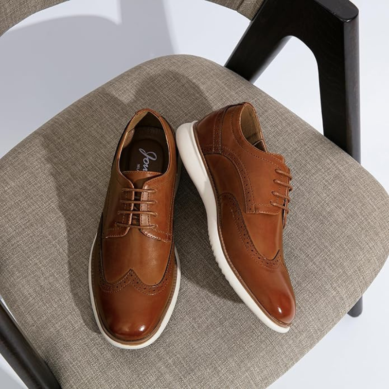 Francois - Brown Brogue Lace-Up Shoes