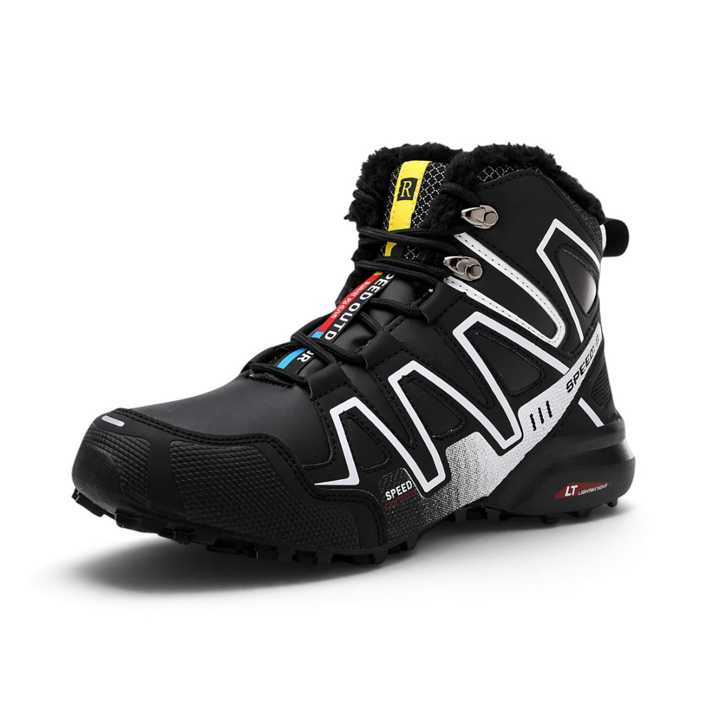 Guillaume - Black High-Top Trail Shoes