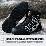 Guillaume - Black High-Top Trail Shoes