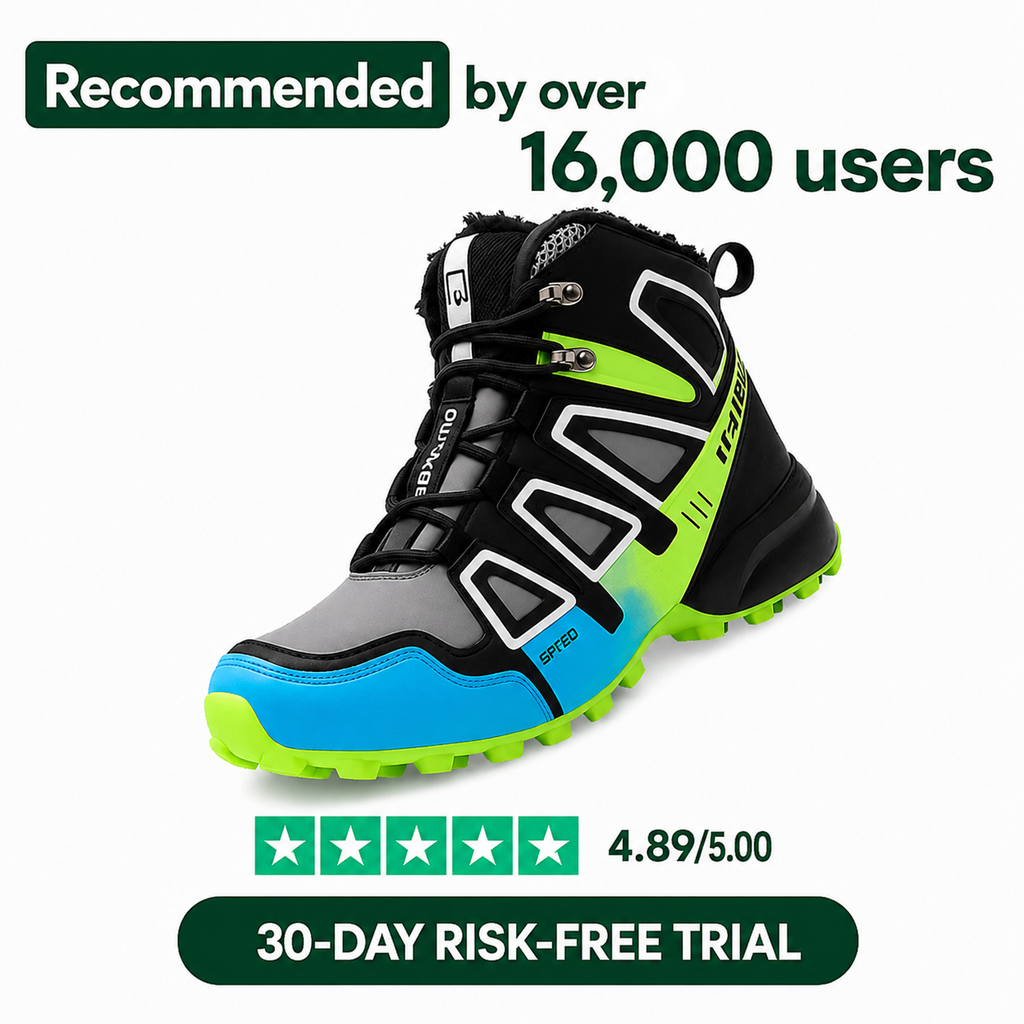 Guillaume - Black High-Top Trail Shoes