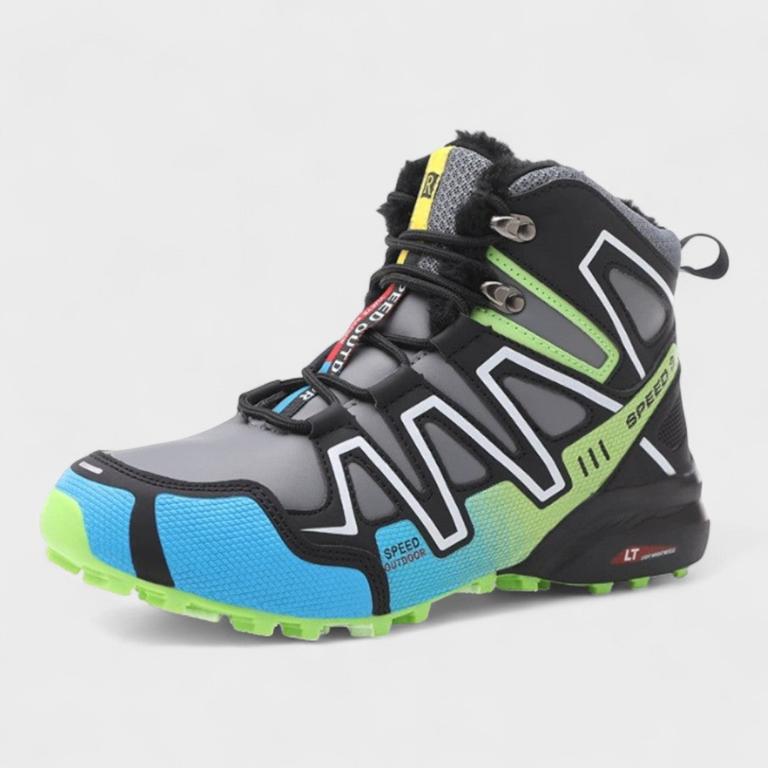 Guillaume - Black High-Top Trail Shoes