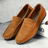 Connor - Suede Penny Loafers