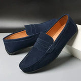 Connor - Suede Penny Loafers