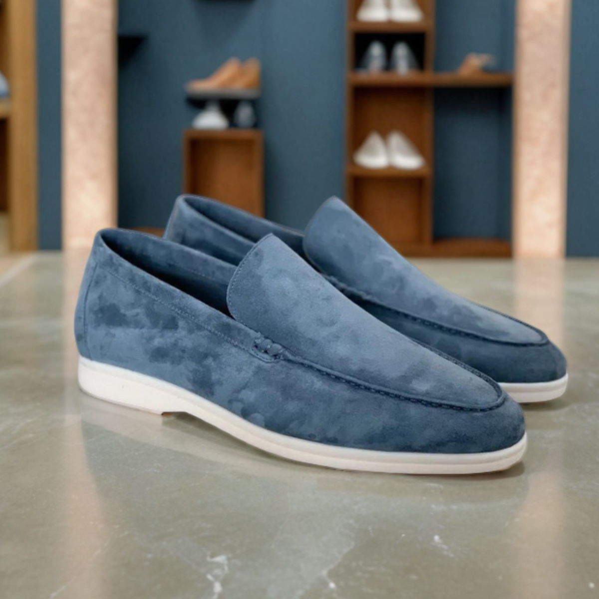 Evan - High-Quality Suede Loafers