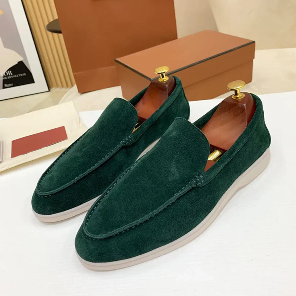 Gavin - Classic Suede Penny Loafers