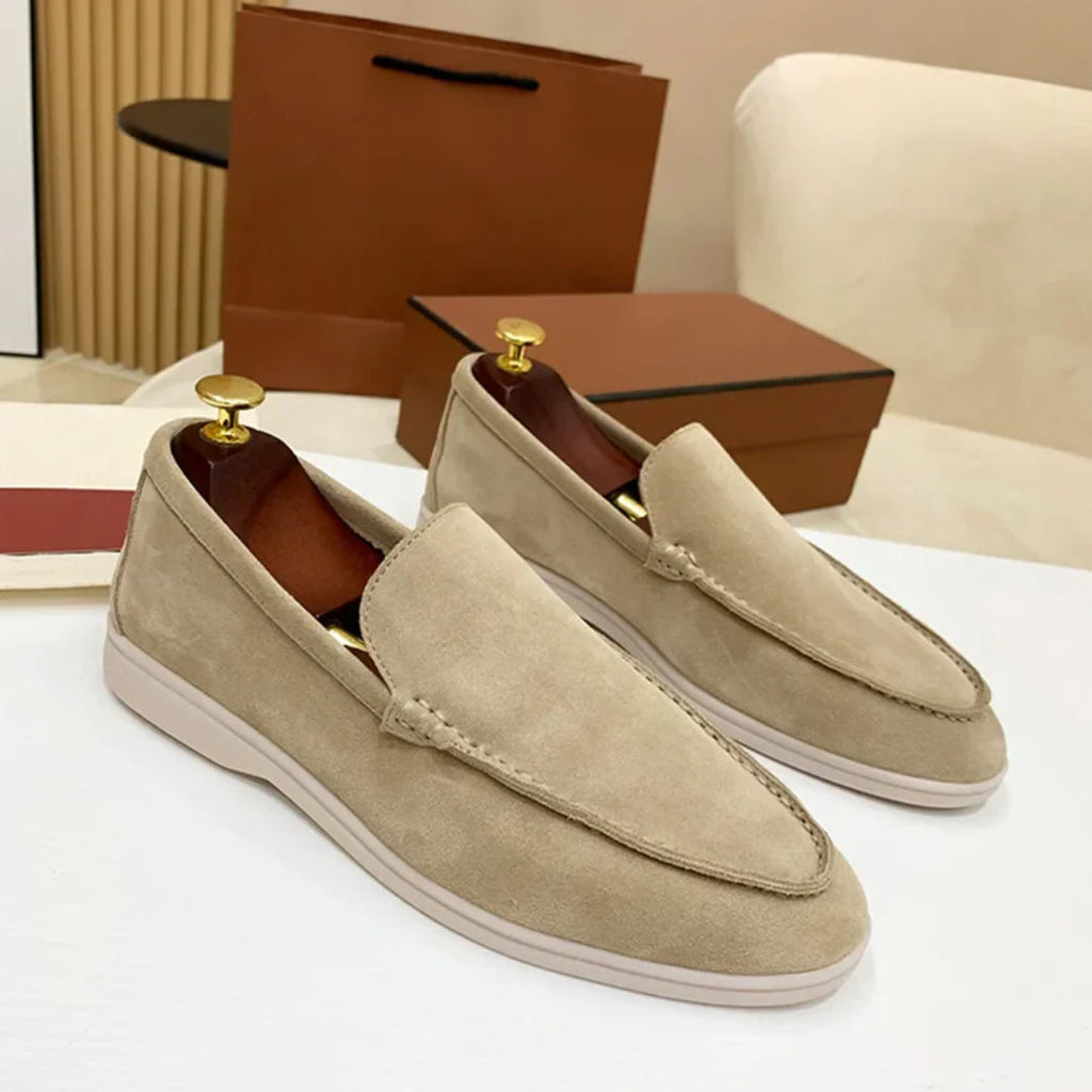 Gavin - Classic Suede Penny Loafers