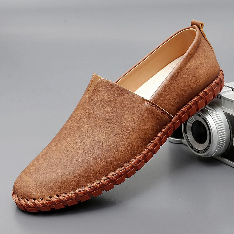 Cole - Leather Slip-On Loafers