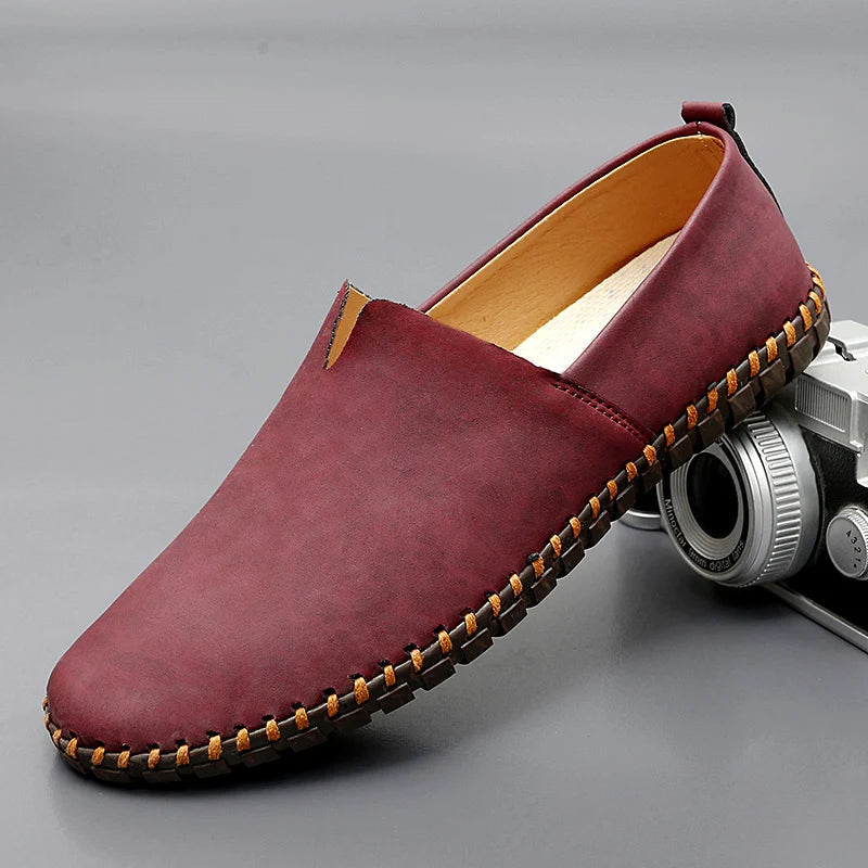Cole - Leather Slip-On Loafers