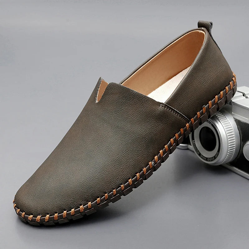 Cole - Leather Slip-On Loafers