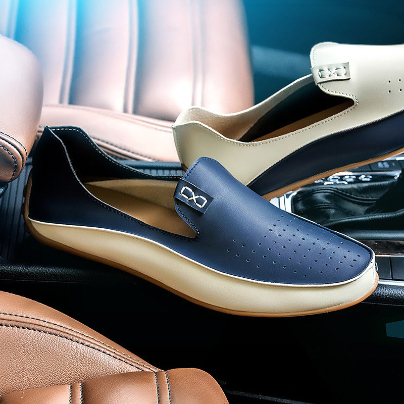 Wyatt - Two-Tone Driving Loafers