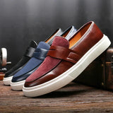 Caleb - Leather Penny Loafers