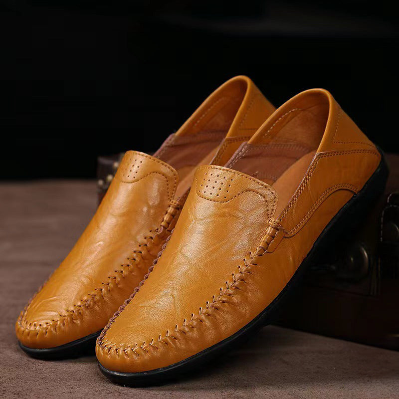 Alexandre - Classic Leather Slip-On Loafers